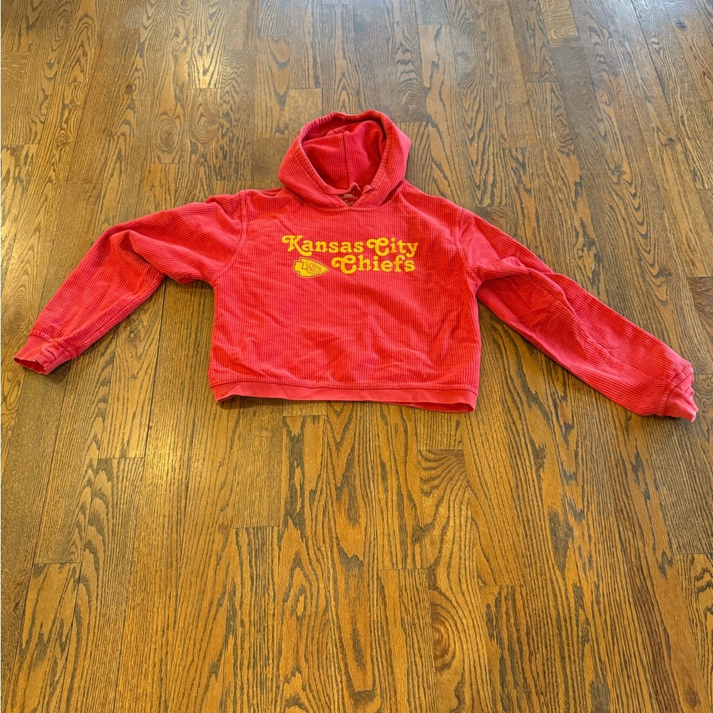 Kansas City Chiefs Women's Cord Cropped Hoodie